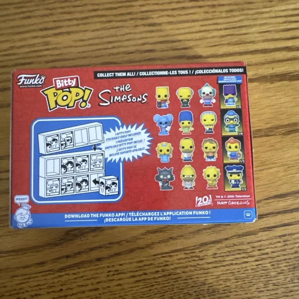 ​Funko Bitty Pop! The Simpsons 4-Pack - Scratchy, Grampa, Lisa & Chief Wiggum...